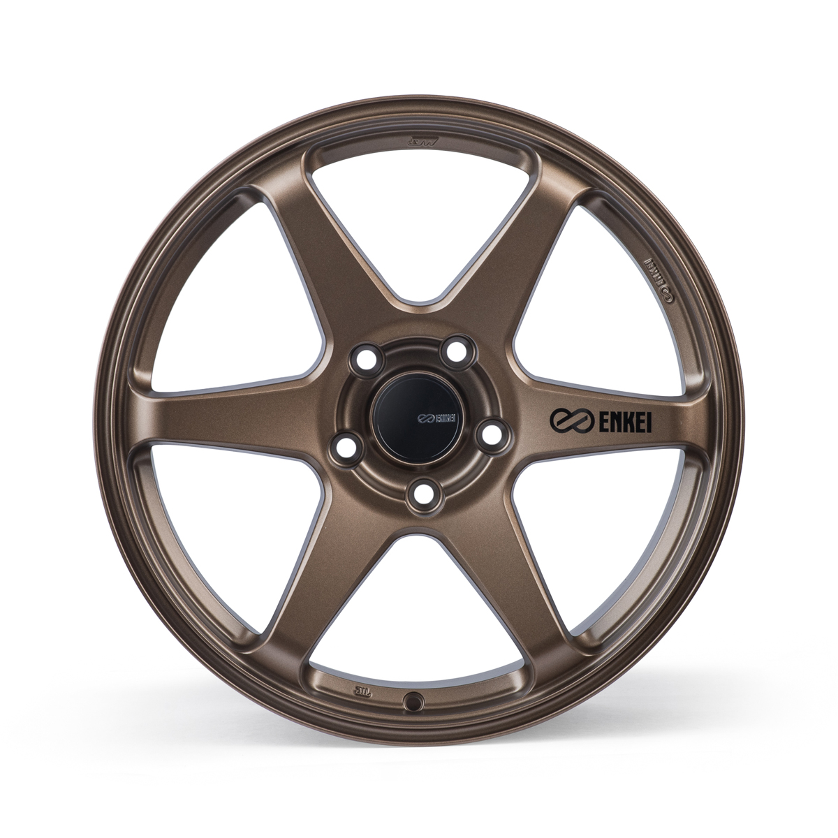 Enkei T6R 17x8 45mm Offset 5x100 Bolt Pattern 72.6 Bore Matte Bronze Wheel