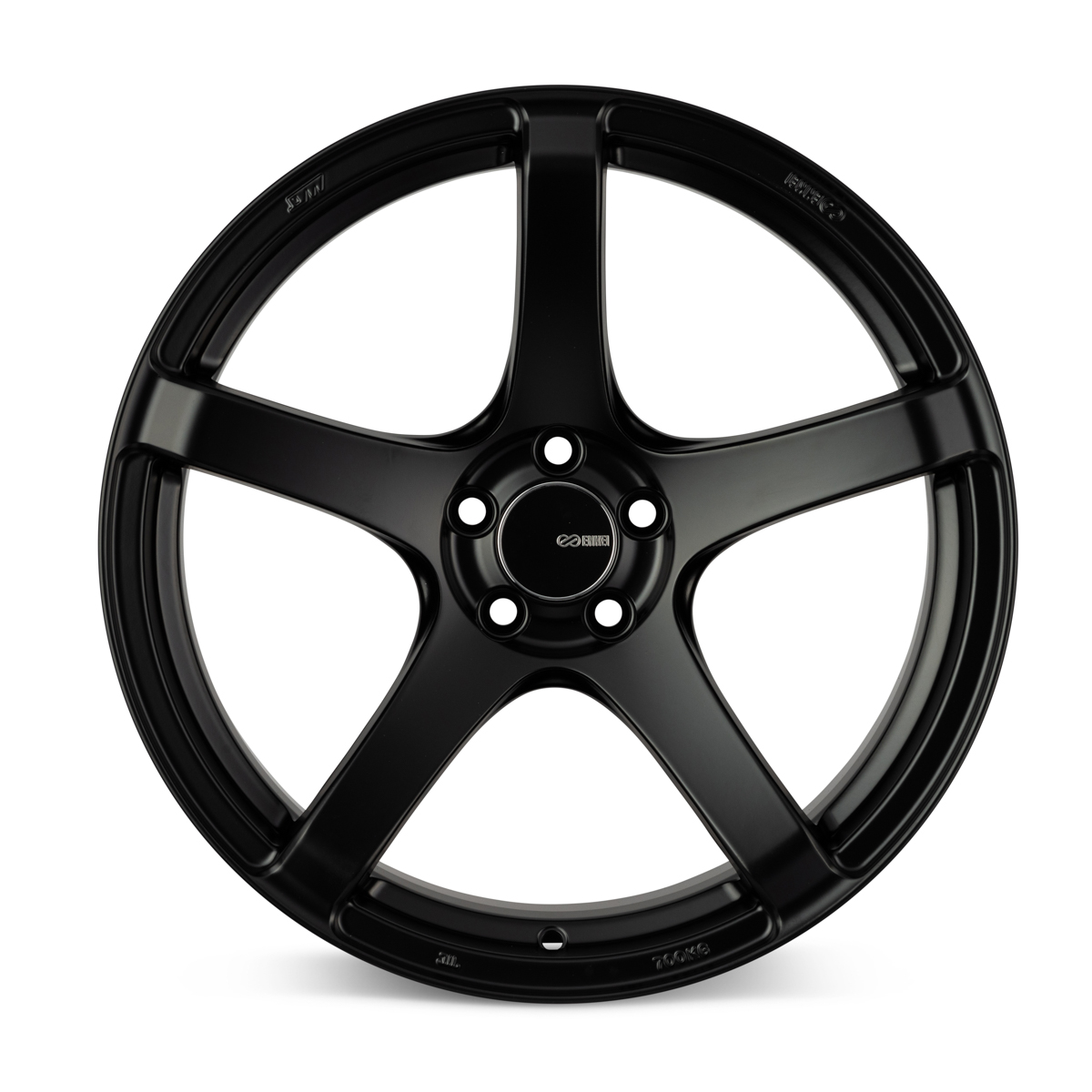 Enkei Kojin 18x8 45mm Offset 5x100 Bolt Pattern 72.6mm Bore Dia Matte Black Wheel
