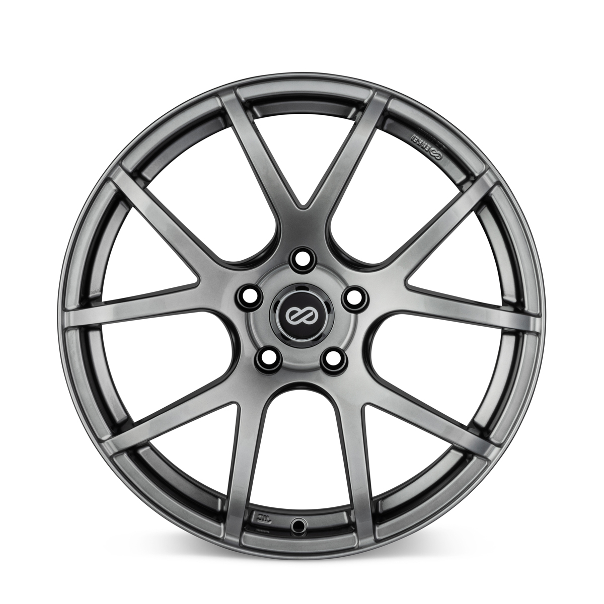 Enkei M52 16x7 45mm Offset 5x114.3 Bolt Pattern 72.6mm Bore Dia Hyper Black Wheel