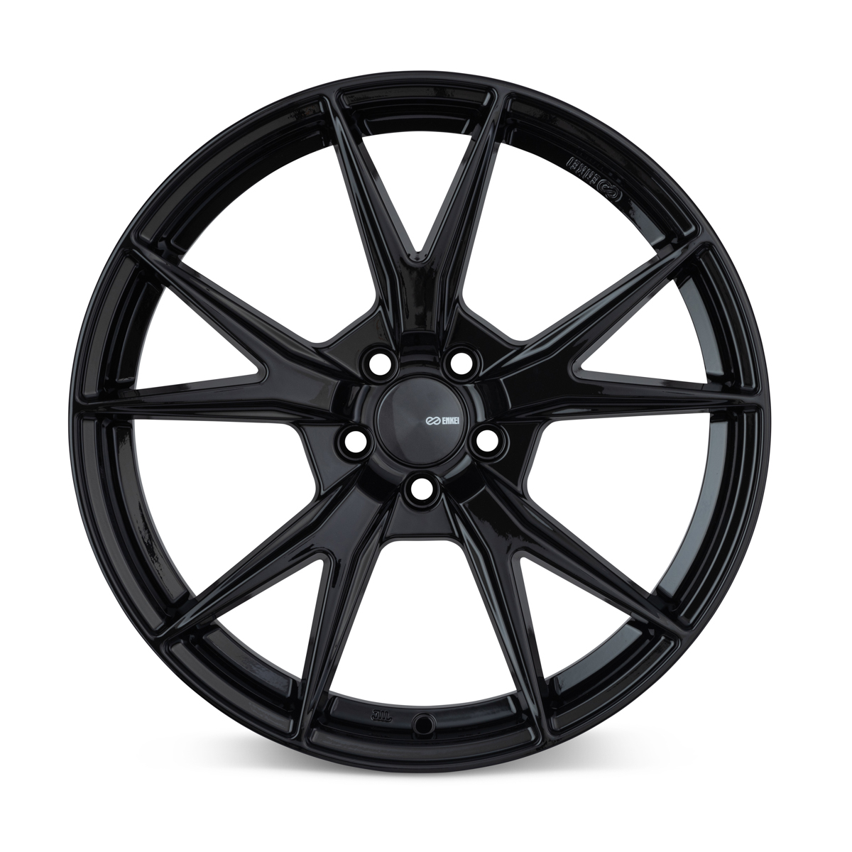 Enkei Phoenix 17x7.5 38mm Offset 5x114.3 72.6mm Bore Gloss Black Wheel