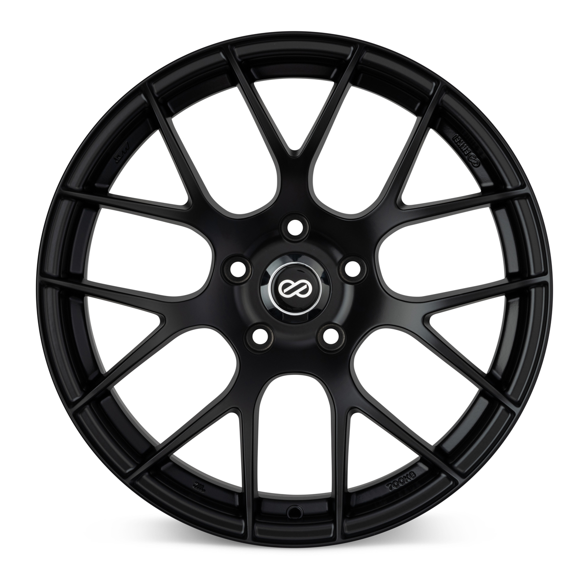 Enkei Raijin 18x8 35mm Offset 5x112 Bolt Pattern 72.6 Bore Diamter Matte Black Wheel