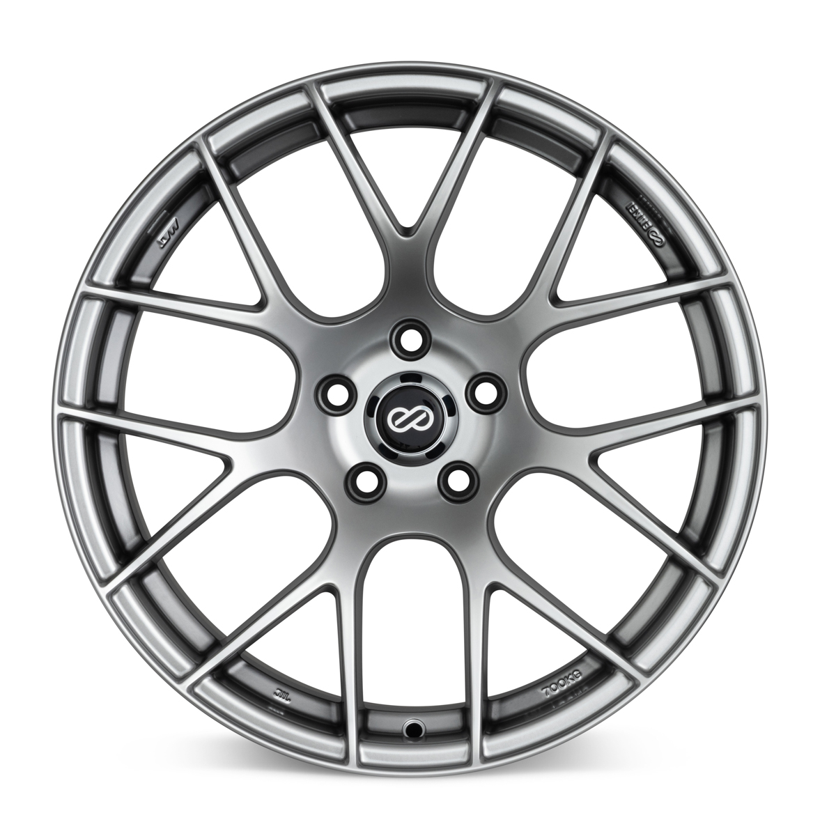Enkei Raijin 18x10.5 25mm Offset 5x114.3 Bolt Pattern Hyper Silver Wheel