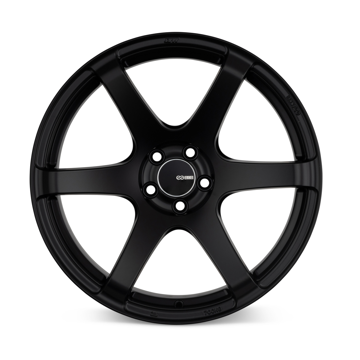 Enkei T6S 18x9.5 45mm Offset 5x100 Bolt Pattern 72.6 Bore Matte Black Wheel