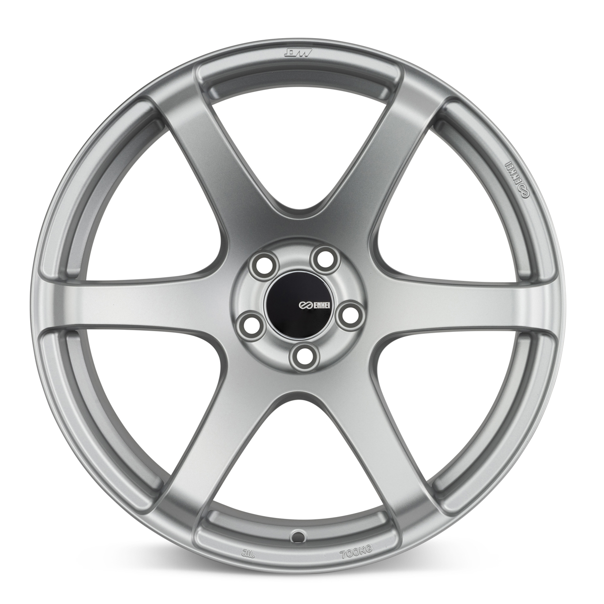Enkei T6S 18x9.5 45mm Offset 5x100 Bolt Pattern 72.6 Bore Matte Silver Wheel