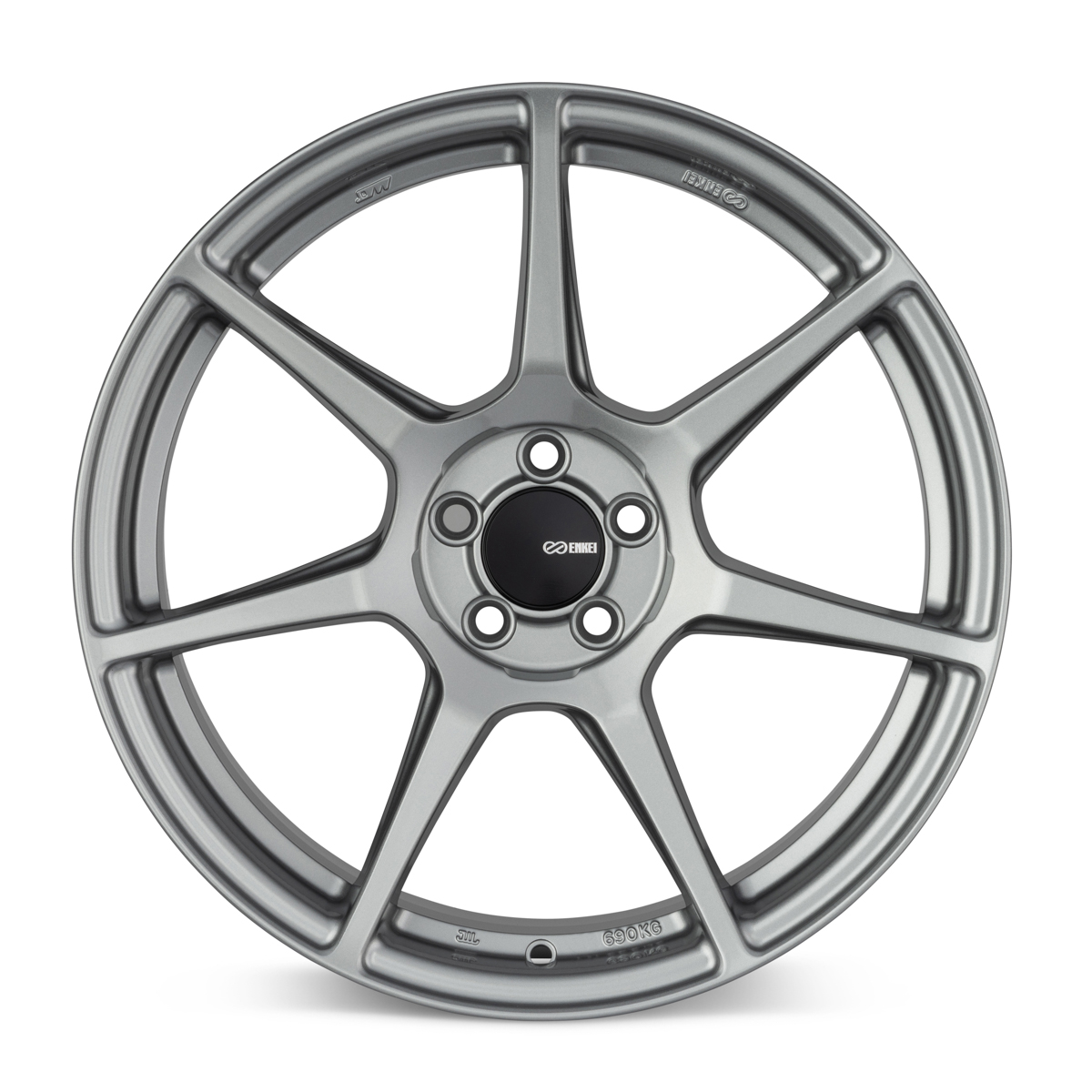 Enkei TFR 17x8 5x100 45mm Offset 72.6 Bore Diameter Storm Gray Wheel