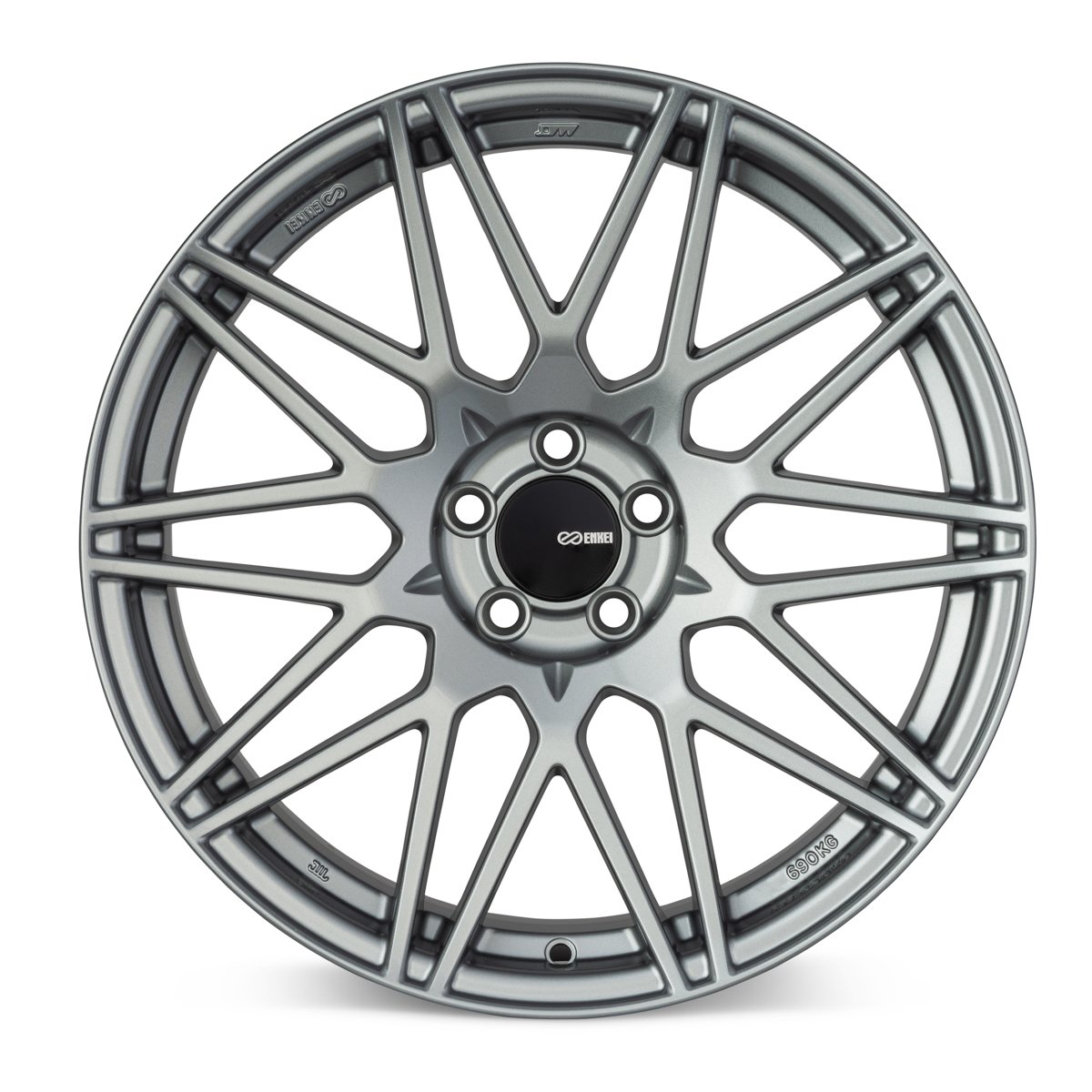 Enkei TMS 17x9 45mm Offset 5x100 Bolt Pattern 72.6mm Bore Storm Gray Wheel