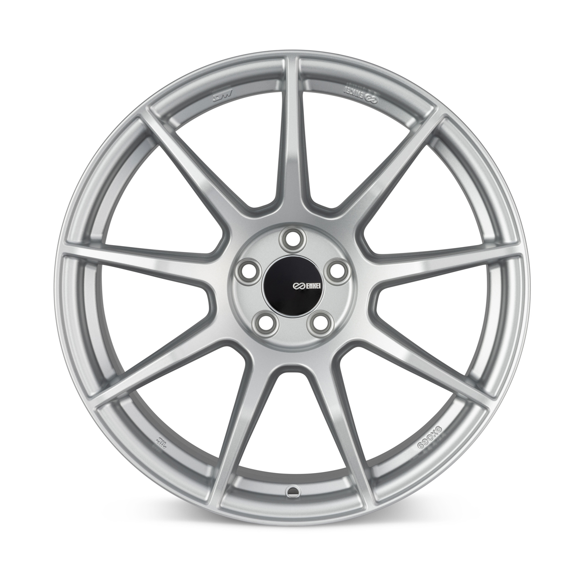 Enkei TS9 18x9.5 5x100 45mm Offset 72.6mm Bore Silver Paint