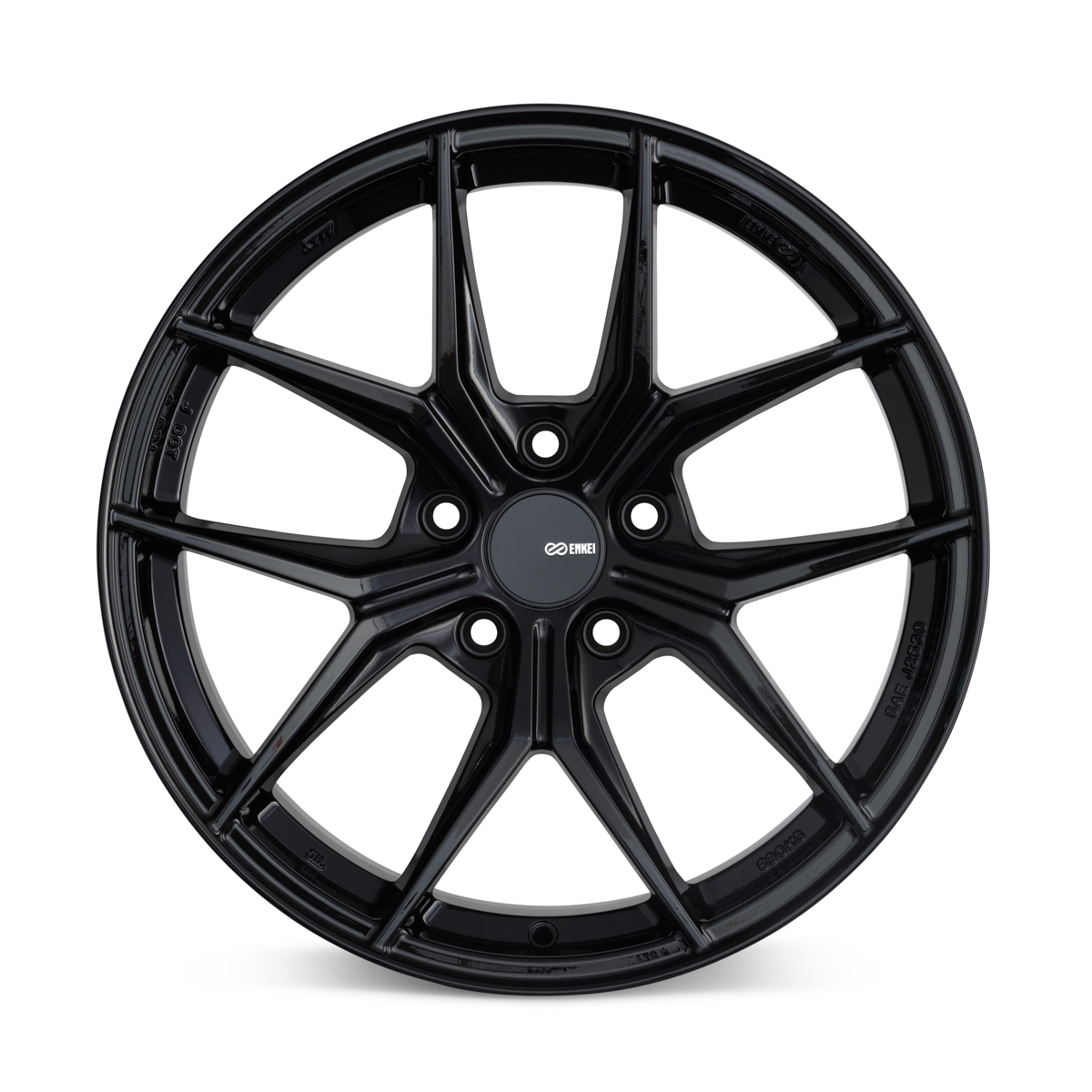 Enkei TSR-X 18x8 35mm Offset 5x114.3 BP 72.6mm Bore - Gloss Black Wheel