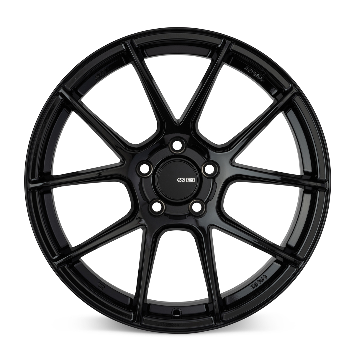 Enkei TS-V 18x9.5 5x114.3 15mm Offset 72.6mm Bore Gloss Black Wheel