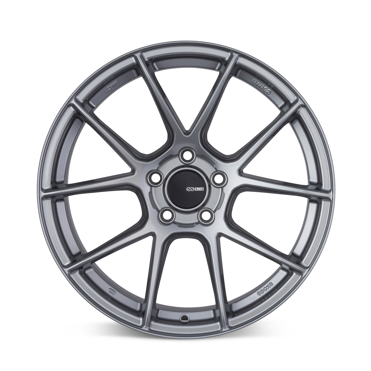 Enkei TS-V 17x8 5x100 45mm Offset 72.6mm Bore Storm Grey Wheel