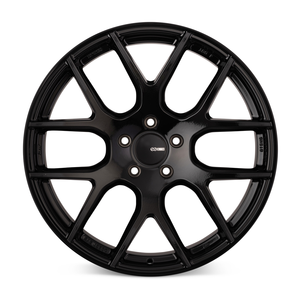 Enkei XM-6 20x8.5 5x120 40mm Offset 72.6mm Bore Gloss Black Wheel