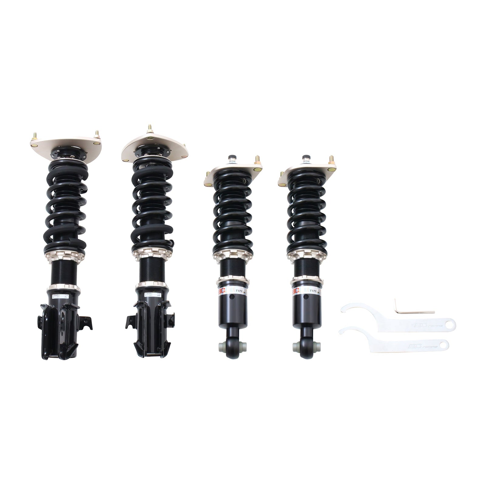 BC Racing BR Series Coilovers - fits 2008-2011 Subaru Impreza Base Hatchback - Saikospeed