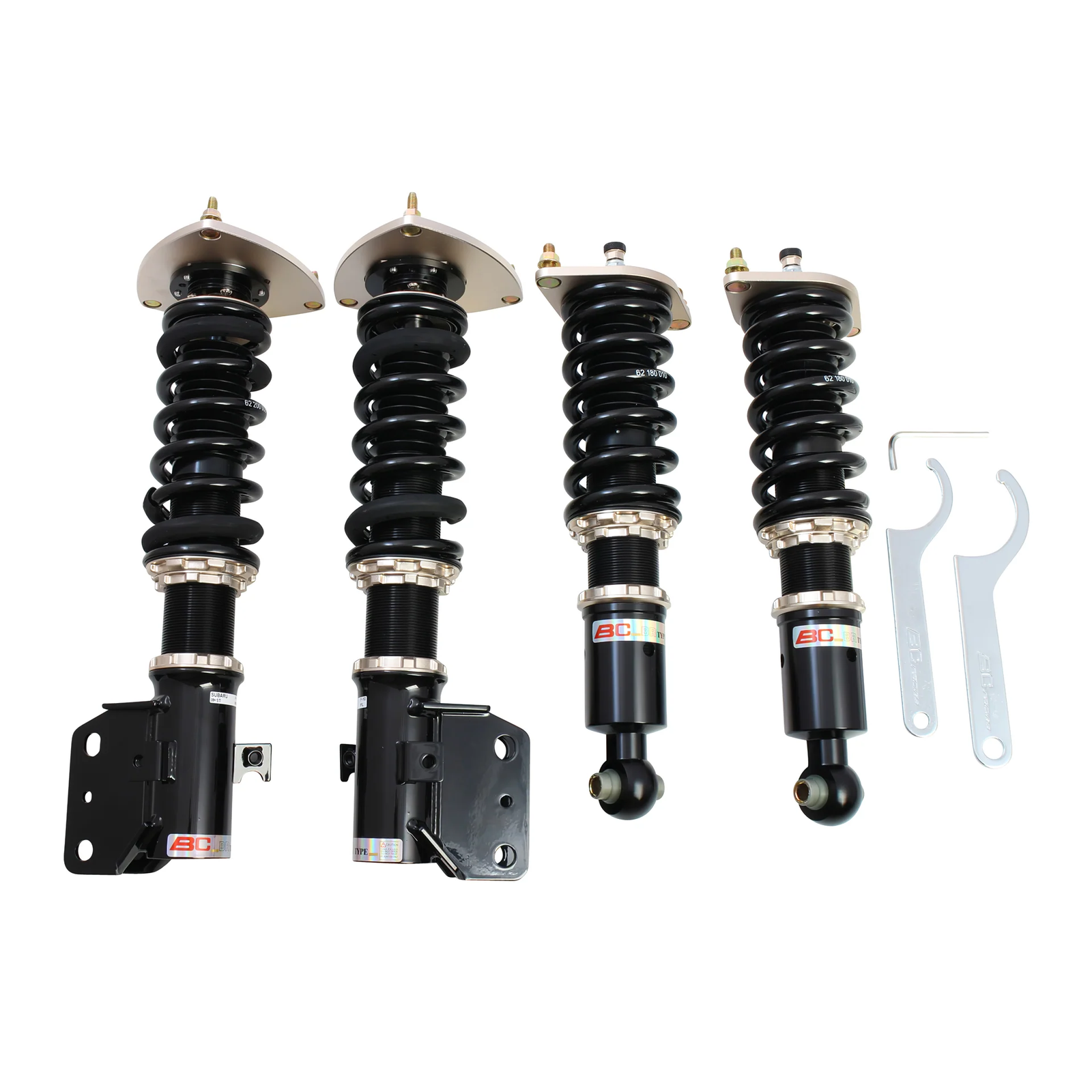 BC Racing BR Series Coilovers - Extreme Low fits 2008-2010 Subaru Impreza WRX STi