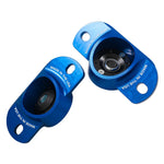 Fortune Auto Reinforced Billet Upper Shock Mounts - Toyota GR Corolla (GZEA14) - Rear - w/ spherical bushings (pair)