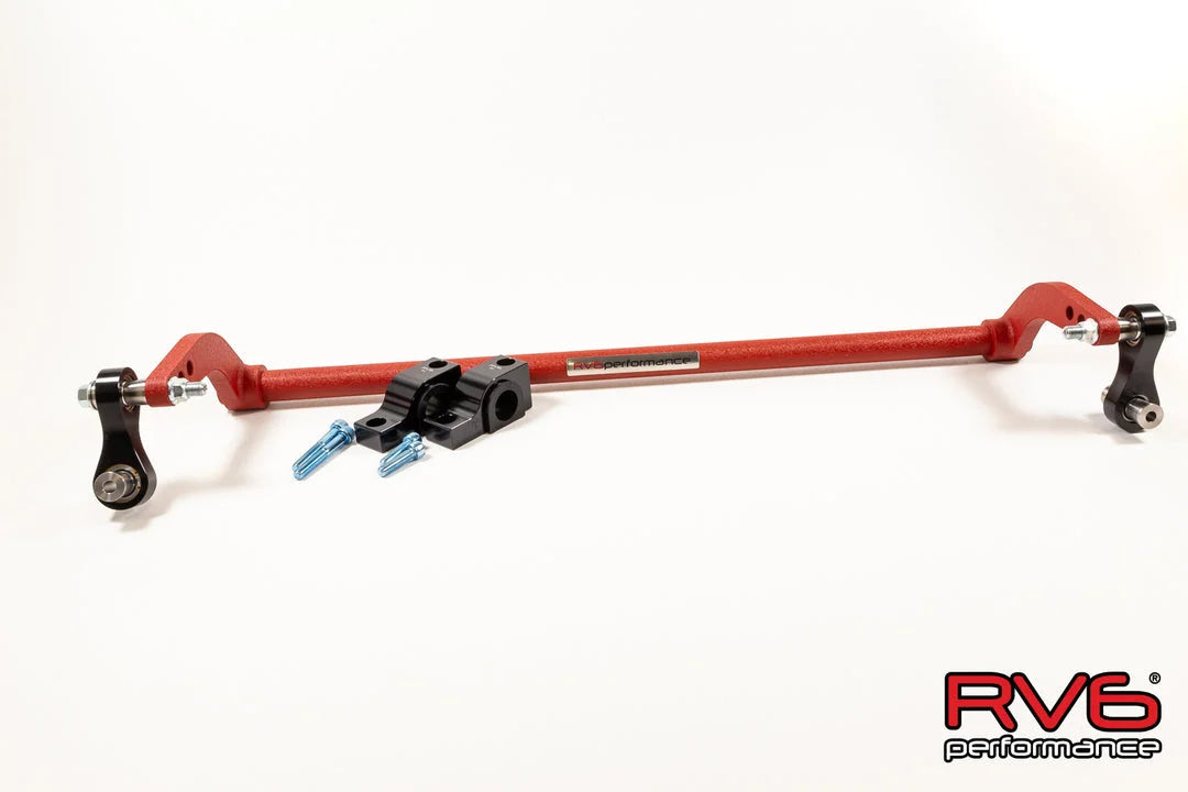 RV6 Performance 16+ CivicX Adjustable Chromoly Rear Sway Bar With Billet Endlinks