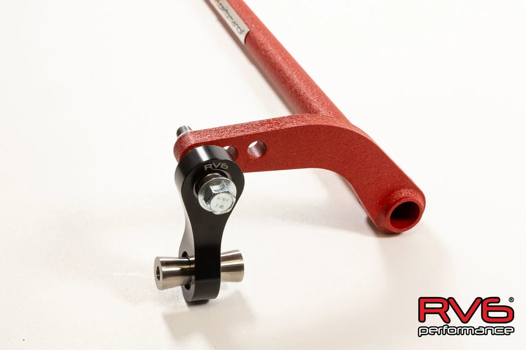 RV6 Performance 16+ CivicX Adjustable Chromoly Rear Sway Bar With Billet Endlinks