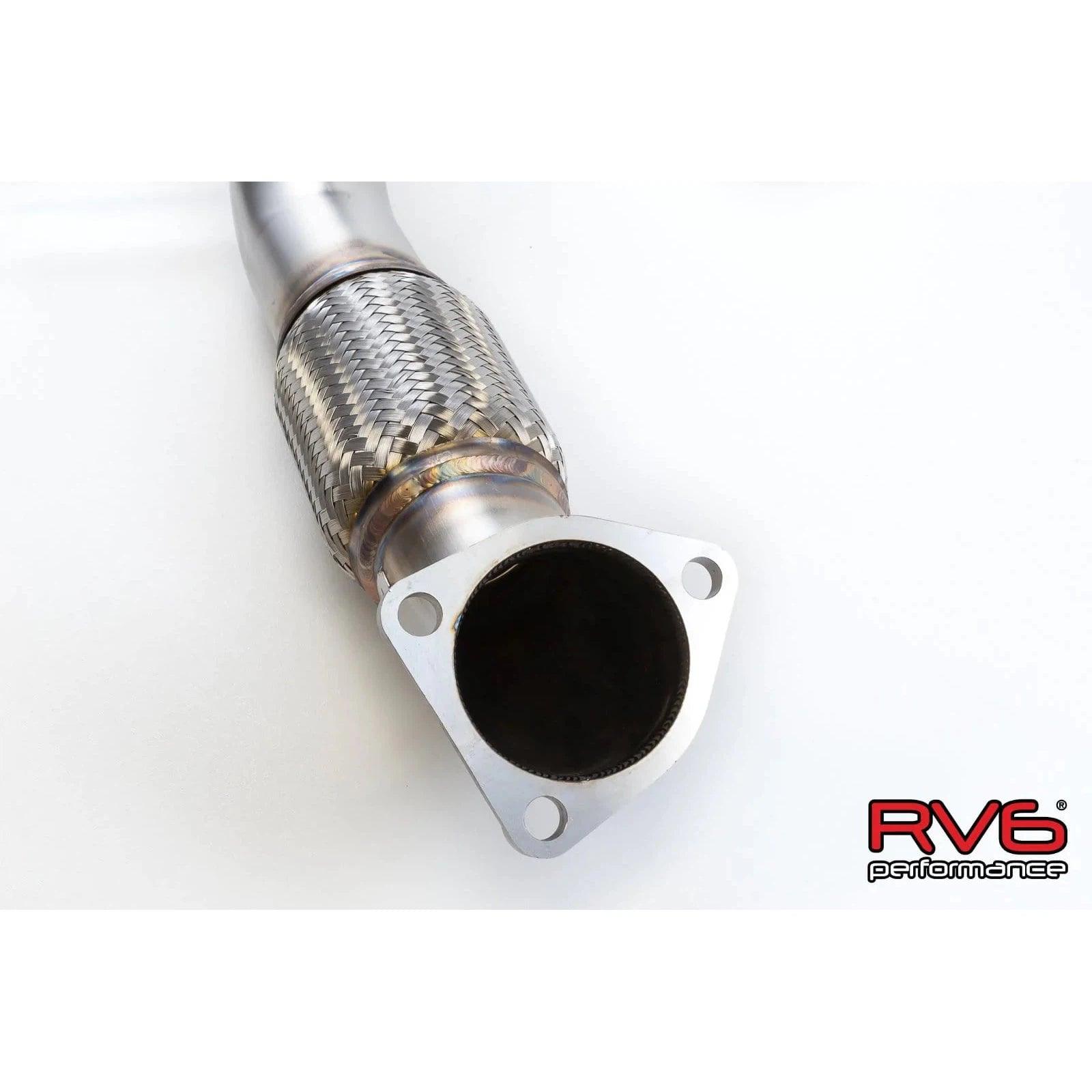 RV6 Performance Front Pipe for 2017+ Honda Civic Type R FK8 - Saikospeed