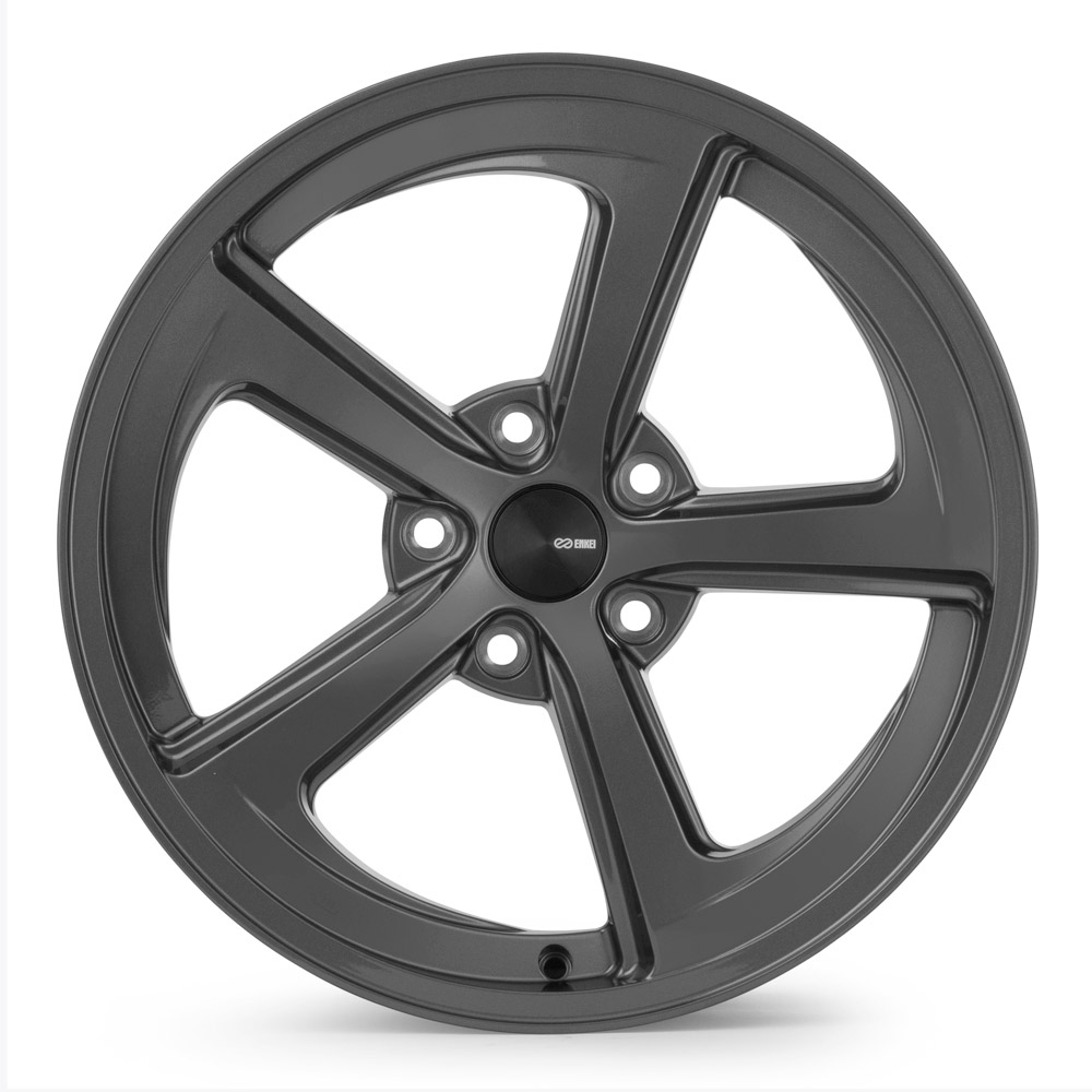 Enkei Giotto 18x8 / 5x114.3 BP / 50mm Offset / 72.6mm Bore - Gunmetal Wheel