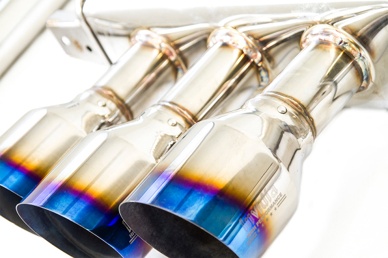 Invidia 17-19 Honda Civic Type R Q300 Triple Titanium Tip Cat-back Exhaust