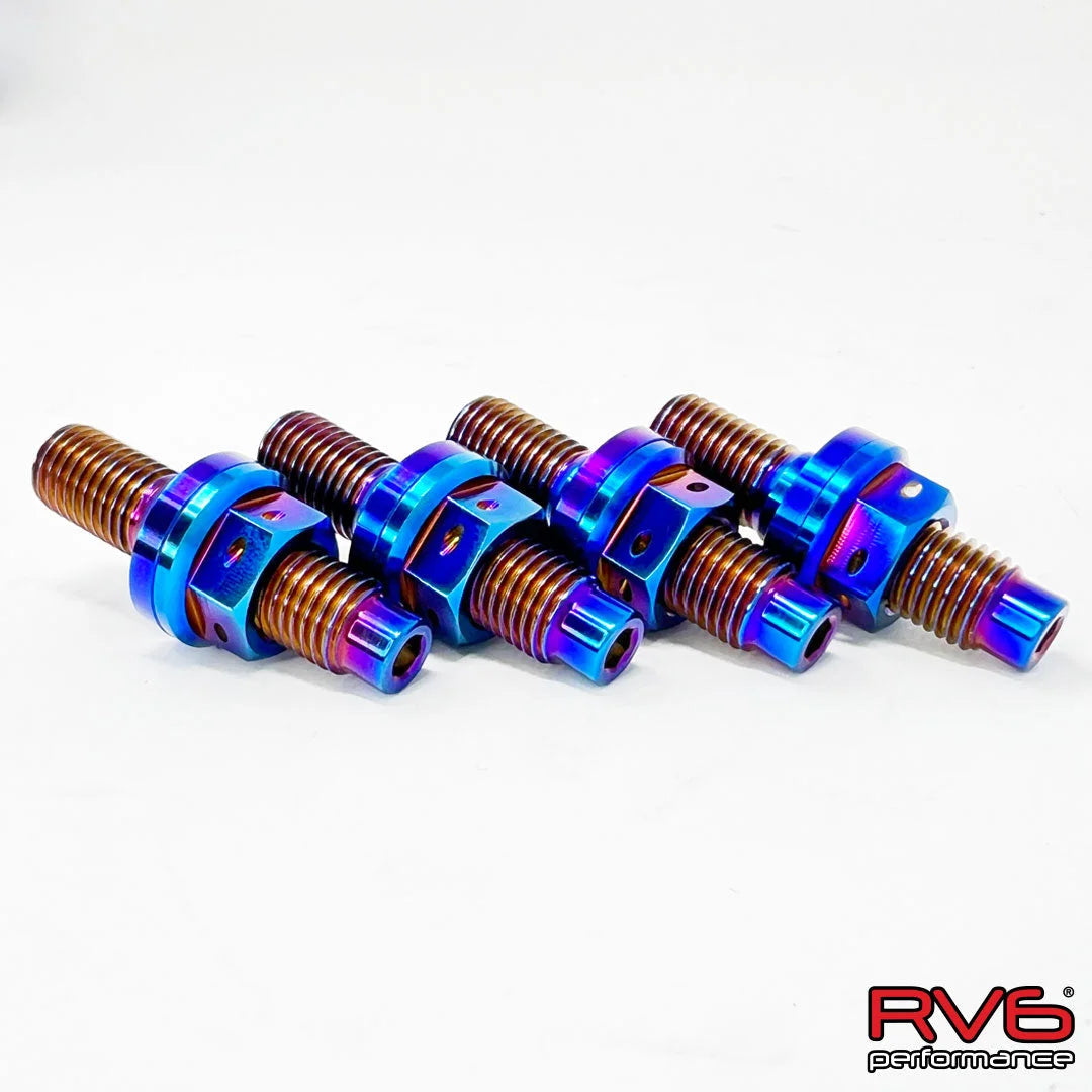 RV6 Performance M10X1.25 Titanium Stud Set (4) With Safety Wire