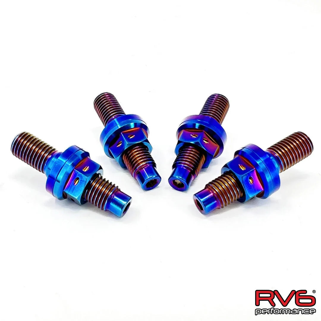 RV6 Performance M10X1.25 Titanium Stud Set (4) With Safety Wire