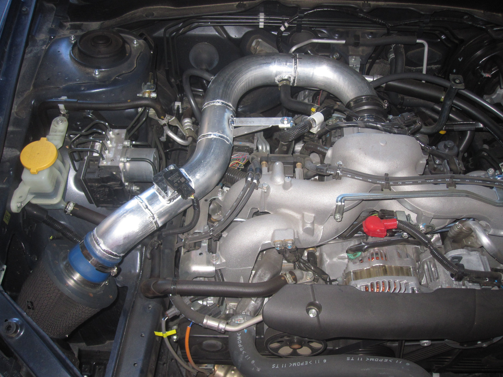 Weapon R 11 Subaru Impreza 2.5L Gunmetal/Blk Foam Filter Polished Dual Velocity Secret Weapon Intake