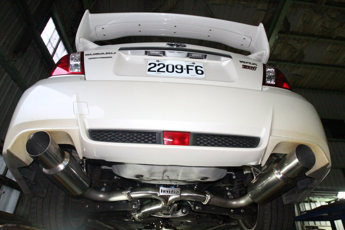 Invidia 08+ Subaru WRX/STI 4dr N1 Twin Outlet Single Layer Tip SS Cat-Back Exhaust