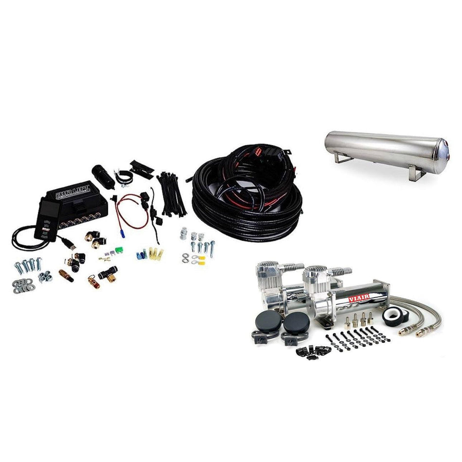 FLYYAIR Suspensions - Air Ride Package w/Management 2006-2011 Honda Civic Si - Saikospeed