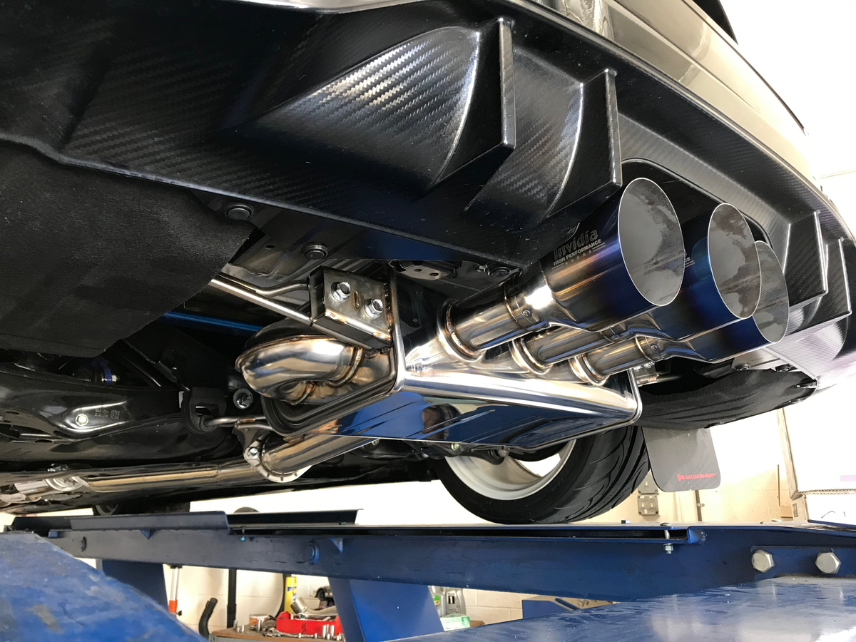 Invidia 17-19 Honda Civic Type R Q300 Triple Titanium Tip Cat-back Exhaust