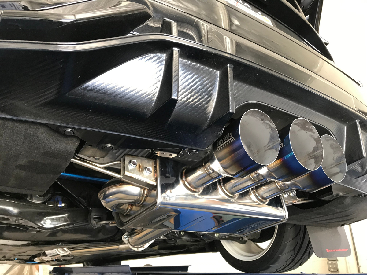Invidia 17-19 Honda Civic Type R Q300 Triple Titanium Tip Cat-back Exhaust