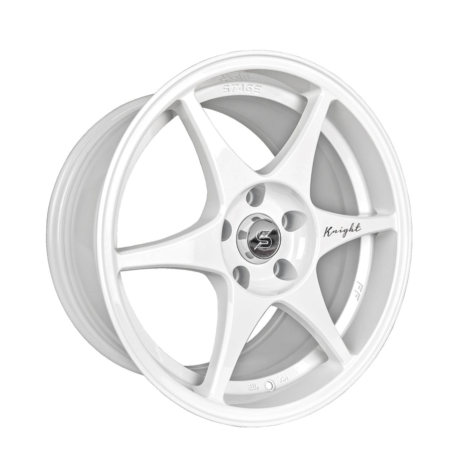 Stage Wheels Knight 17x8 +10mm 5x120 CB: 74.1 Color: White