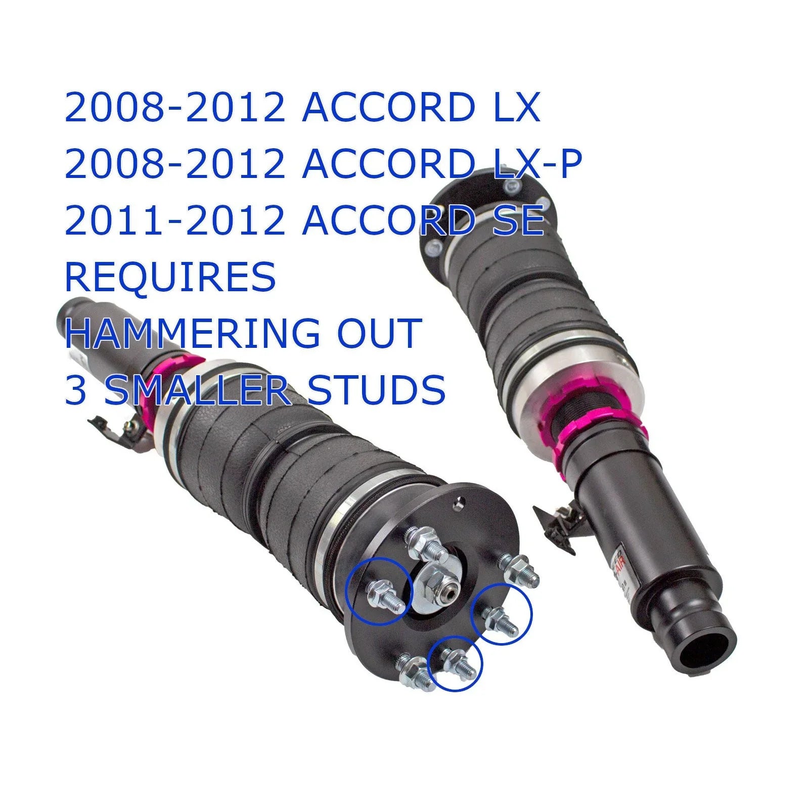 Godspeed Project Honda Accord (Cp/Cs) 2008-12 MONO-AIR Strut Lowering Kits