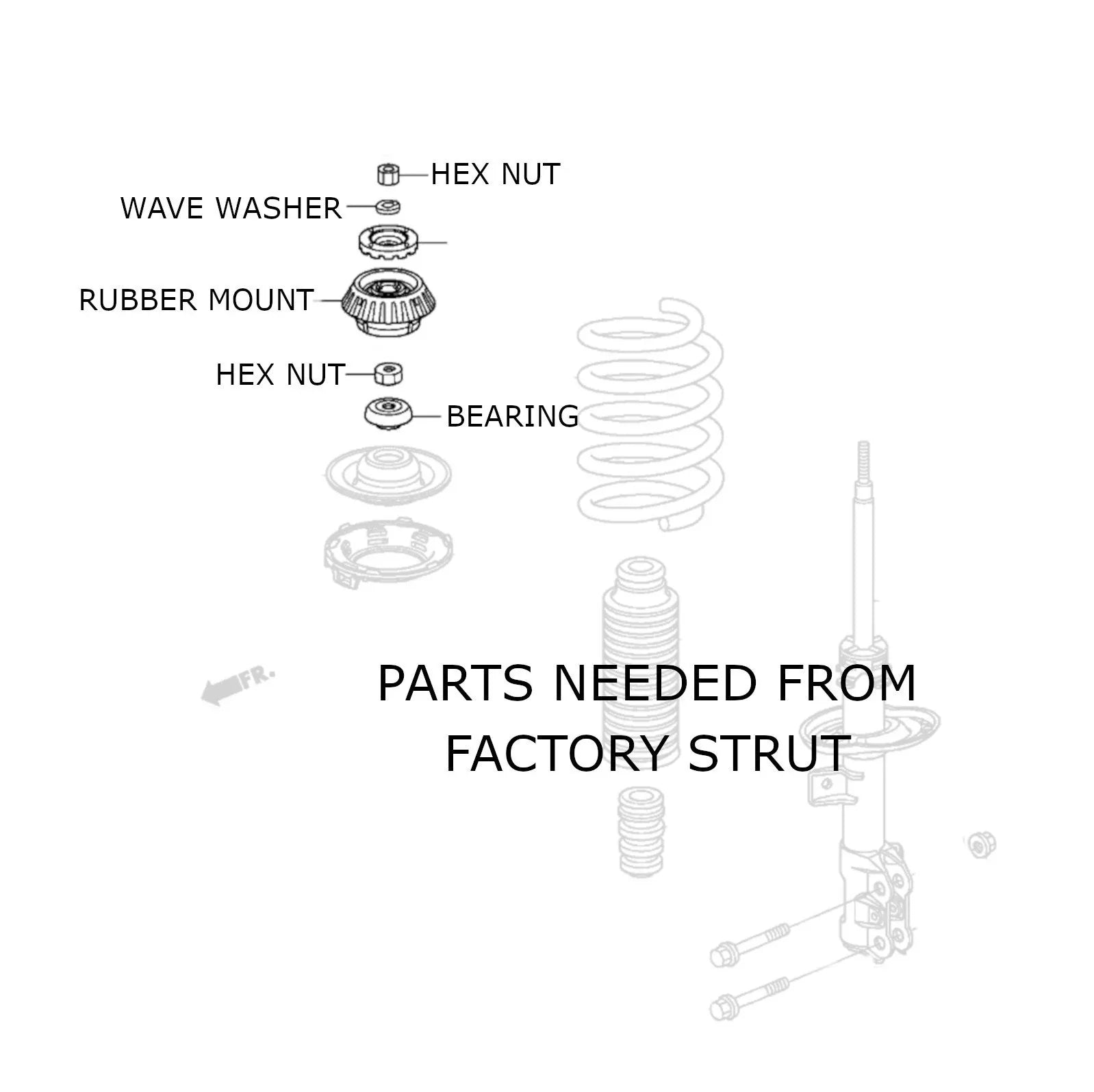 Godspeed Project Honda Fit (Gk5) 15-20 MONO-AIR Strut Lowering Kits