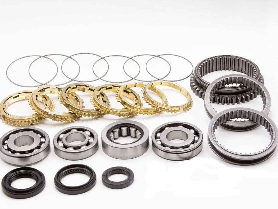 Synchrotech 2005-2006 RSX Type S, 2006-2010 Civic Si, 2005-2006 CTR K20 6 speed - Kit Includes: SYN117B Brass Synchro Set (Single Cone 5/6) , SP117 Synchro Springs, BSK-K20 Bearing & Seal Kit, 1/2/3/4/5/6 Sleeves
