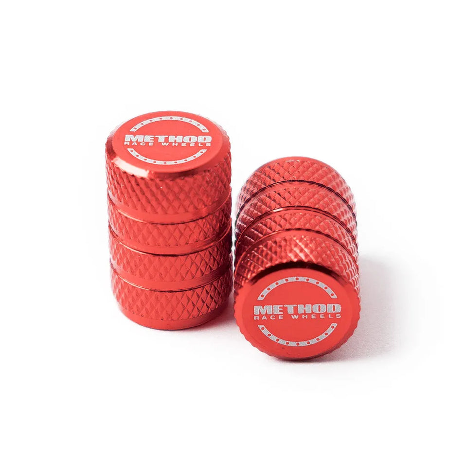 Method Valve Stem Cap 5 pack - Red