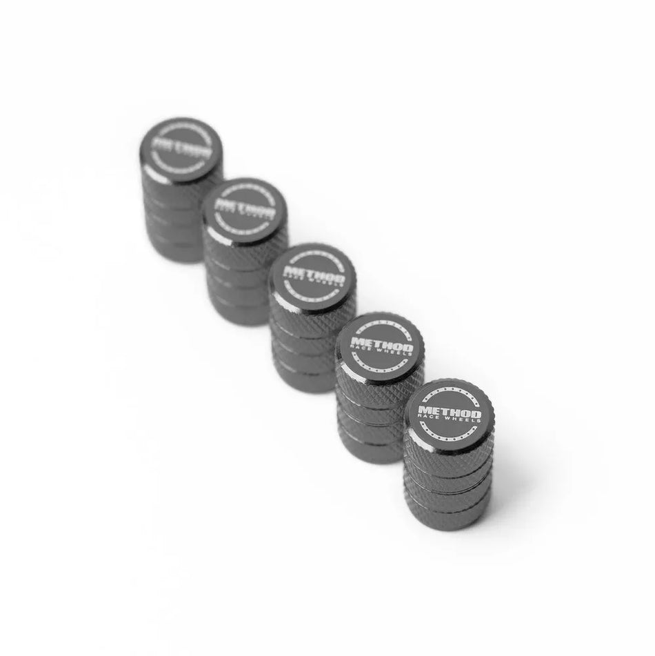 Method Valve Stem Cap 5 Pack - Titanium