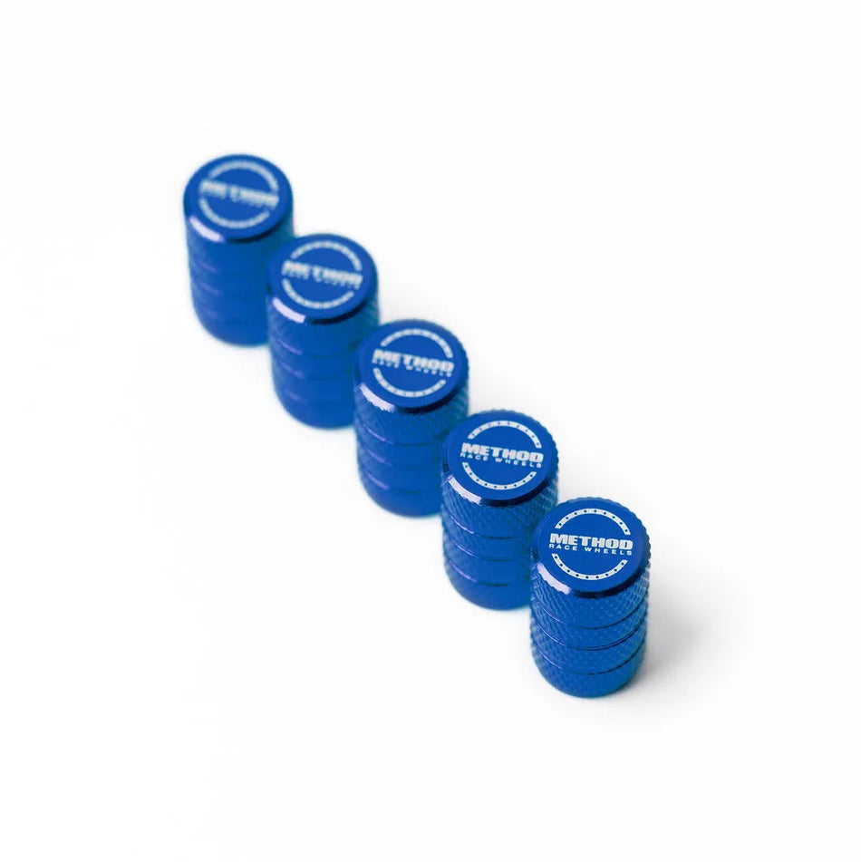 Method Valve Stem Cap 5 Pack - Blue