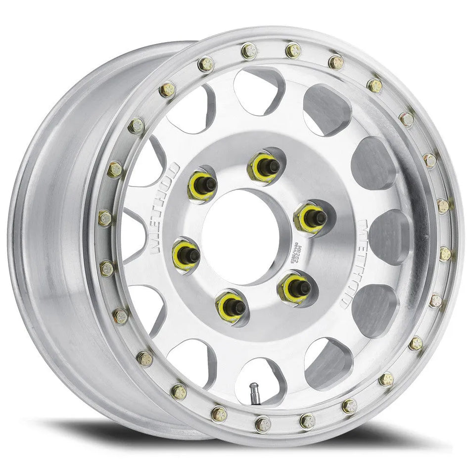 Method MR202 Forged Beadlock 17x9 -12mm Offset 8x6.5 130.81mm CB Raw Machined Wheel