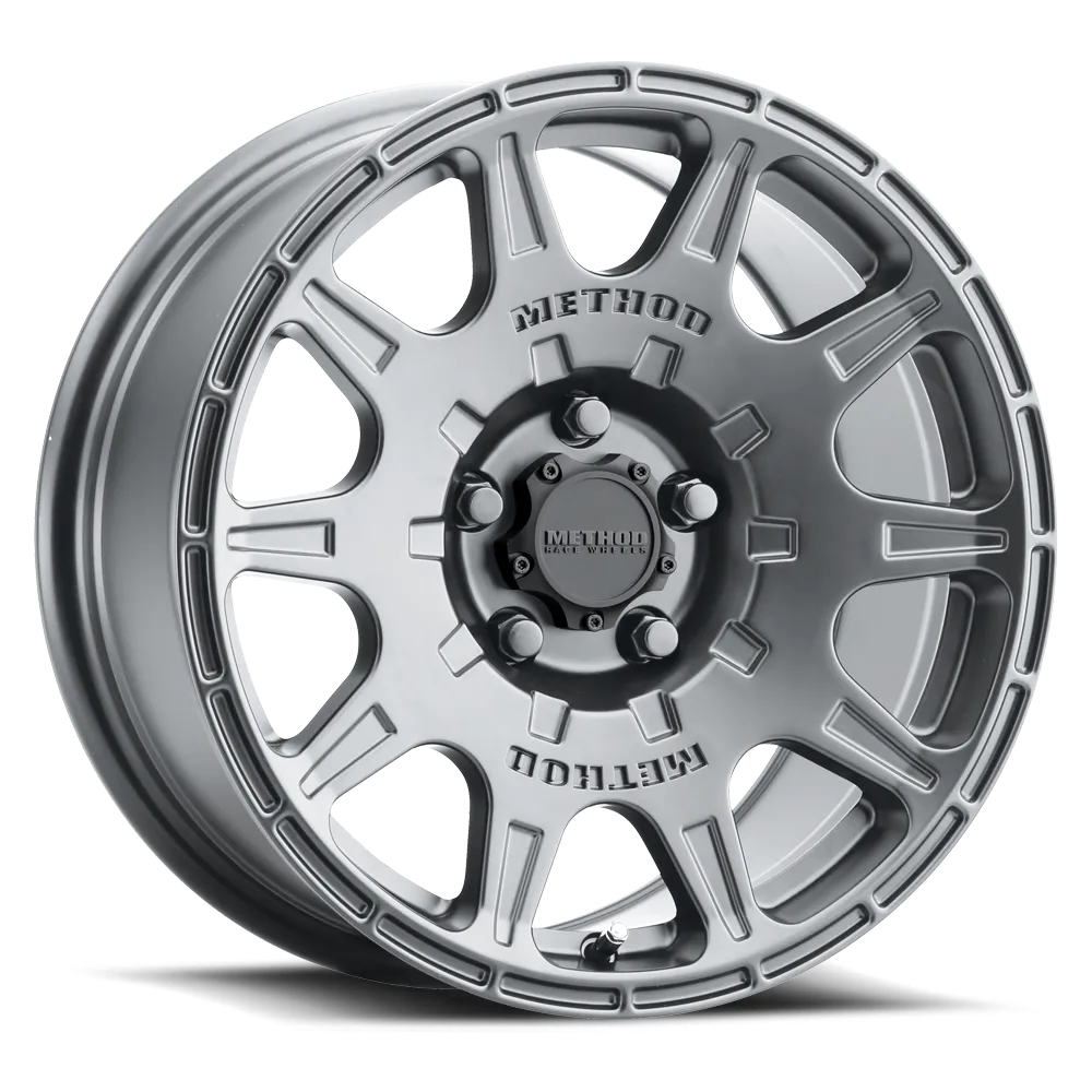 Method MR502 RALLY 17x8 +38mm Offset 5x4.5 67.1mm CB Titanium Wheel