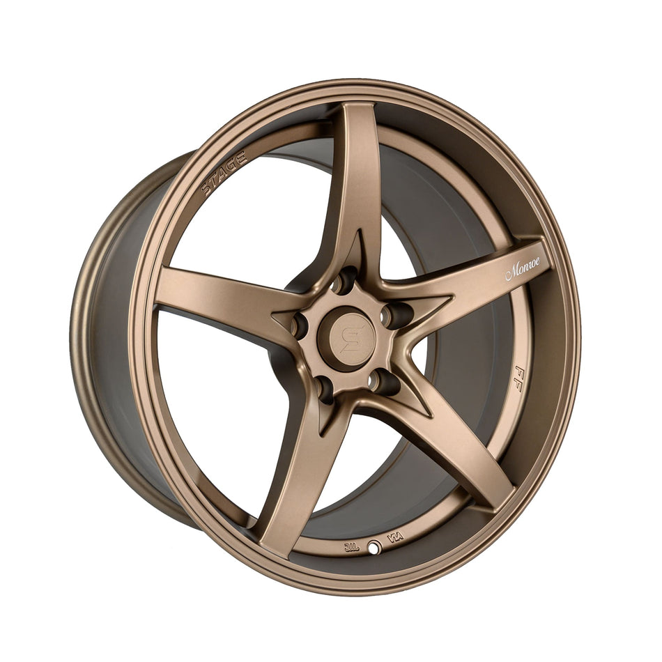 Stage Wheels Monroe 18x9 +22mm 5x120 CB: 74.1 Color: Matte Bronze