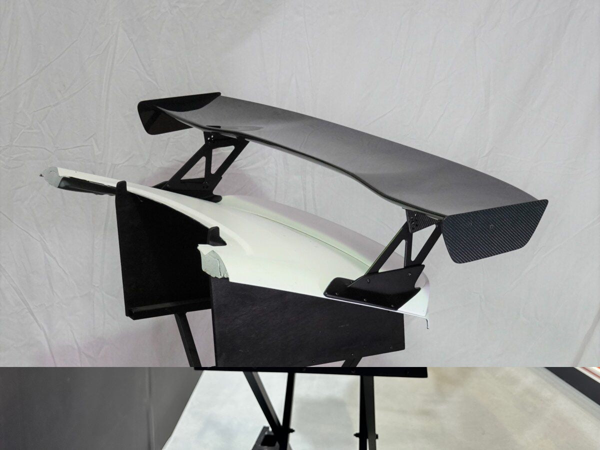 VOLTEX WET CARBON TYPE 2 & 4 REAR WING WITH 225MM STANDS, END PLATE Z FOR RZ34 NISSAN Z