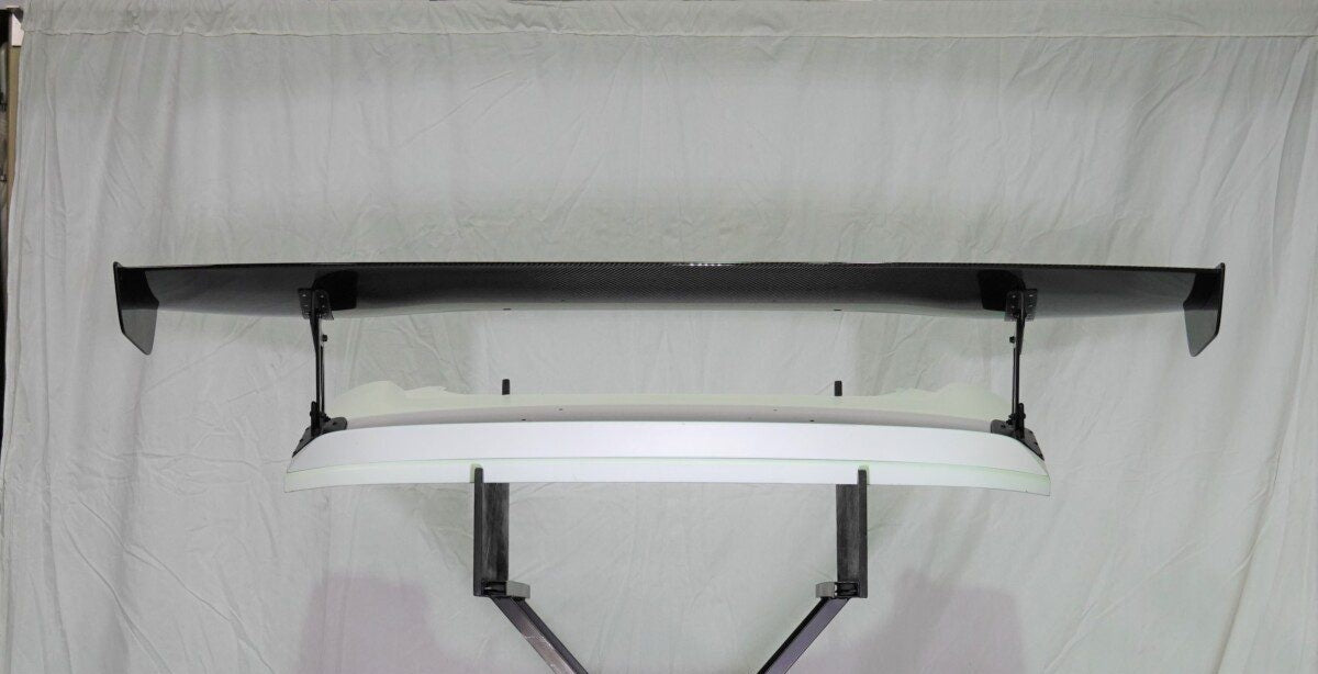 VOLTEX WET CARBON TYPE 2 & 4 REAR WING WITH 225MM STANDS, END PLATE Z FOR RZ34 NISSAN Z