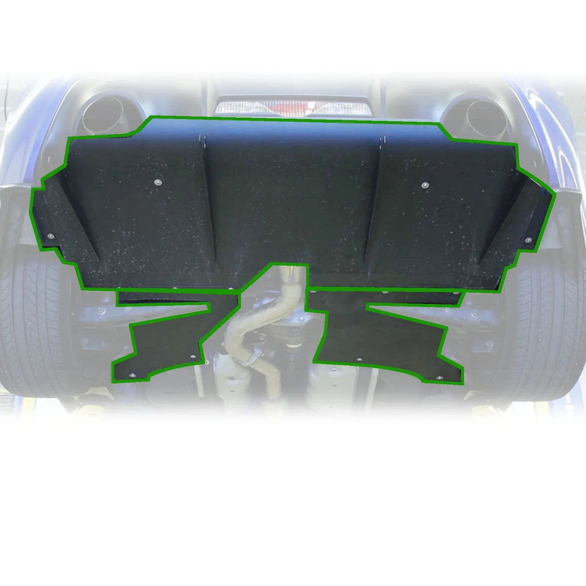 Rev9Power Aluminum Rear Diffuser Set for Toyota 86 (ZN6) 2017-20 (Black)