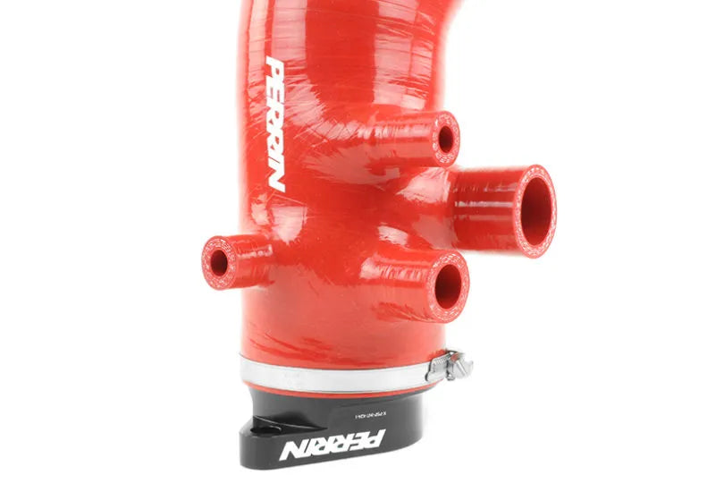 PERRIN 15-21 Subaru WRX / 14-18 Forester XT Turbo Inlet Hose 3in. w/ Turbo Adapter Flange - Red