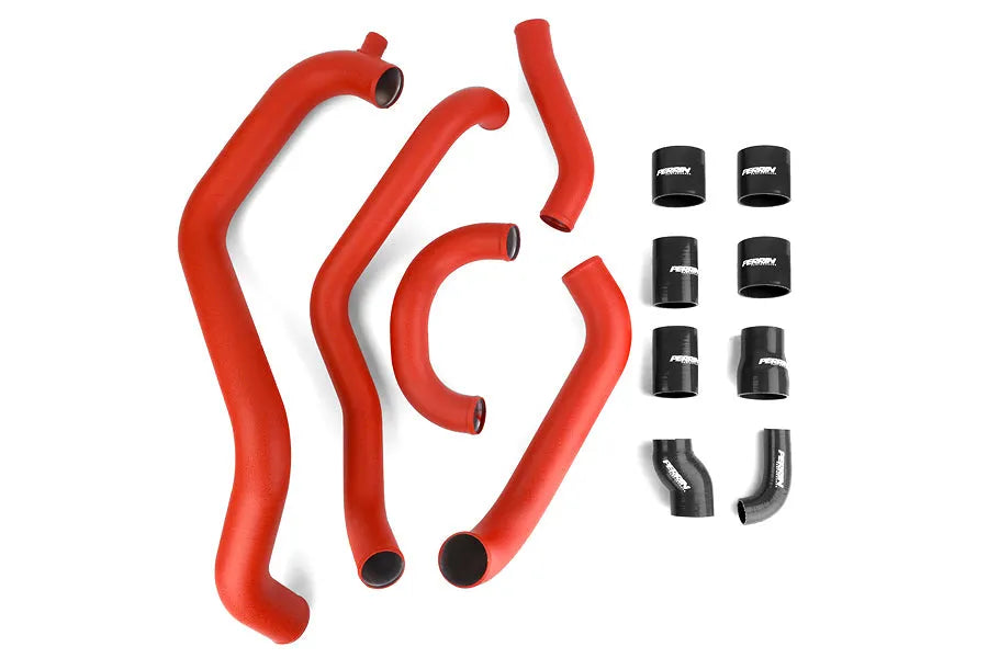Perrin 02-07 WRX/STi FMIC Red Boost Tubes w/ Black Silicone