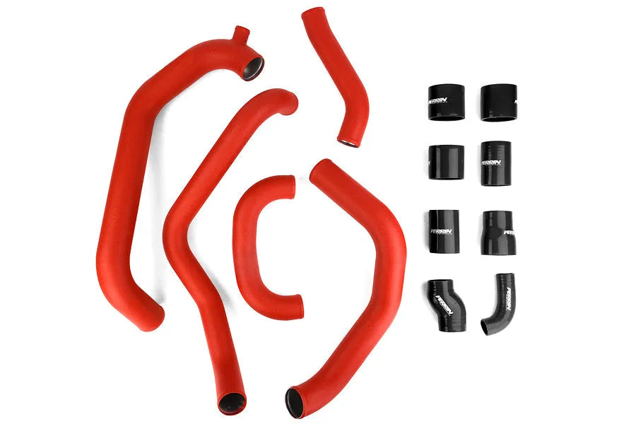 Perrin 08+ STi FMIC Red Boost Tubes w/ Black Silicone
