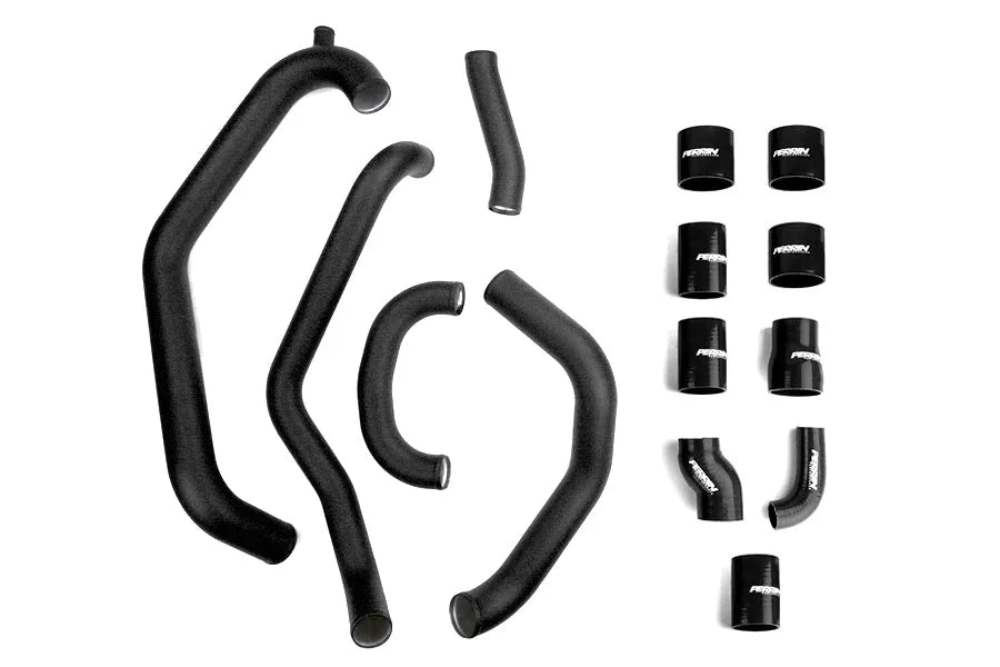 Perrin 08+ WRX FMIC Black Boost Tubes w/ Black Silicone