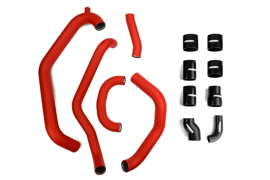 Perrin 08+ WRX FMIC Red Boost Tubes w/ Black Silicone