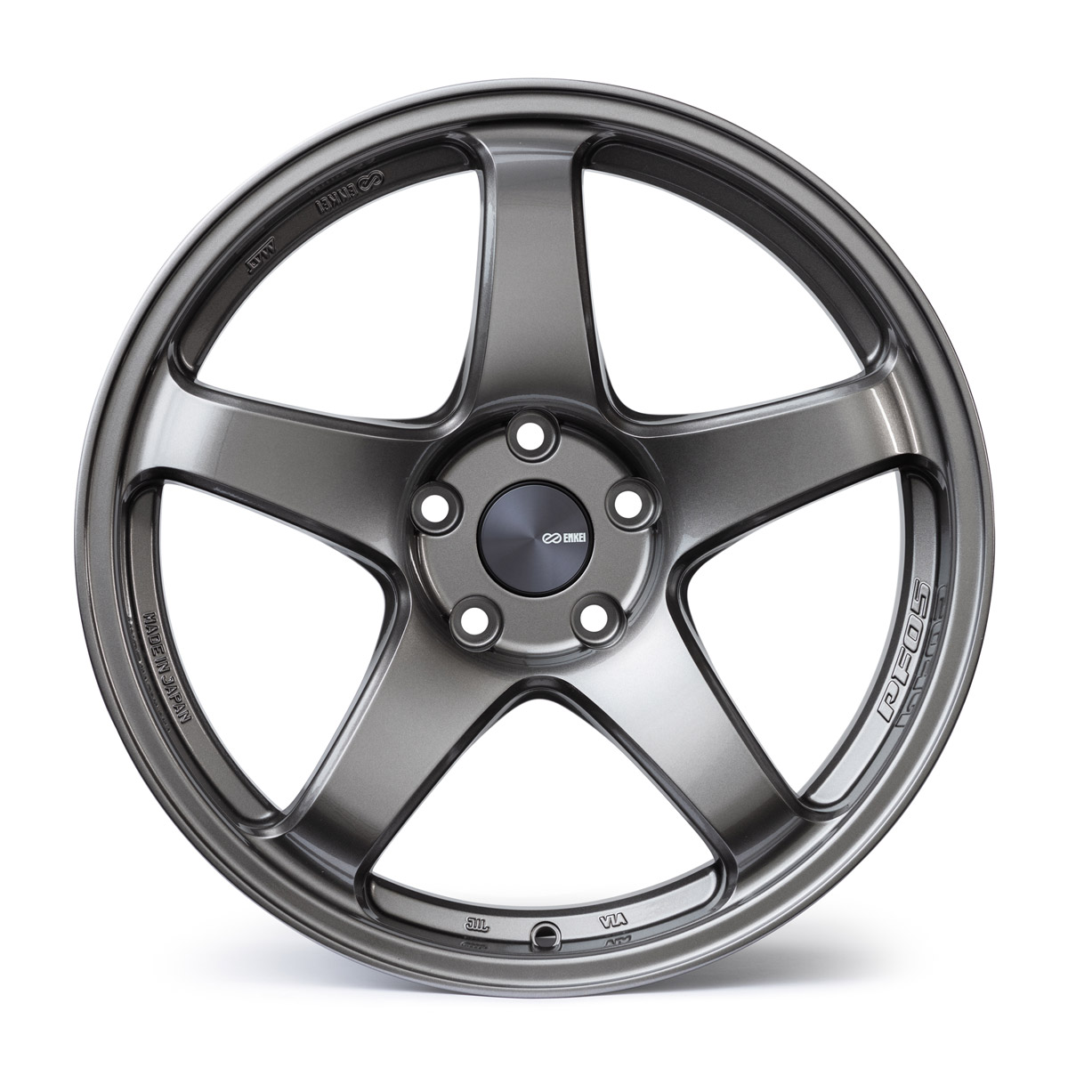 Enkei PF05 18x8 5x112 50mm Offset 75mm Bore Dark Silver Wheel