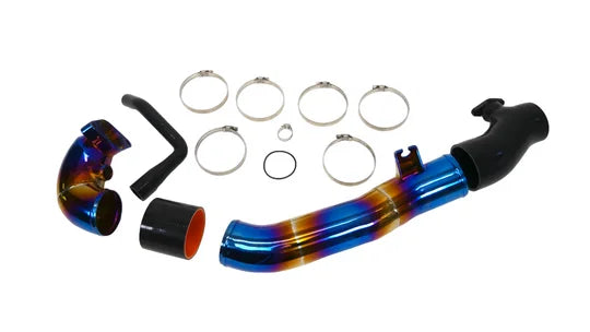 PLM Turbo Inlet Pipe Kit Stainless Burnt Blue - 23+ Integra 22+Civic (Factory Air Box)